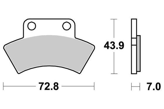 6567172 DOPPLER sbs brakepads sintered atv