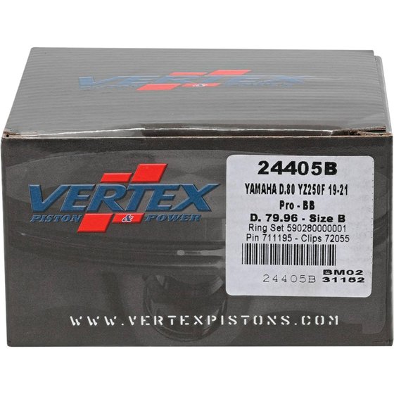 24405 Vertex forged big bore piston kit