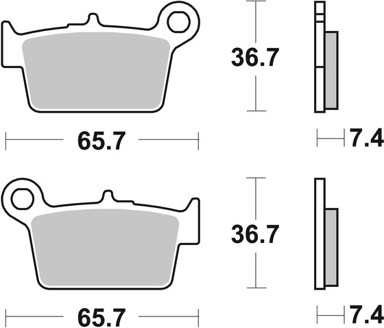 6568610 DOPPLER sbs brakepads ceramic