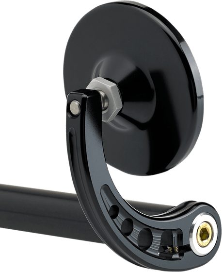 JOKER MACHINE round bar end mirror with stem - black