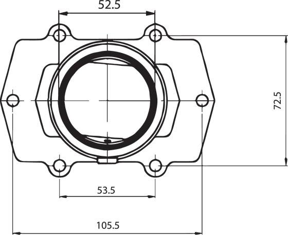 104579 KIMPEX carb flange