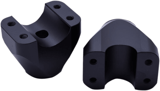 TRASK assault aluminum black handlebar risers