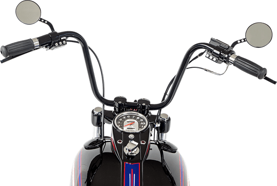 300819 KHROME WERKS 10" black ape hanger handlebar