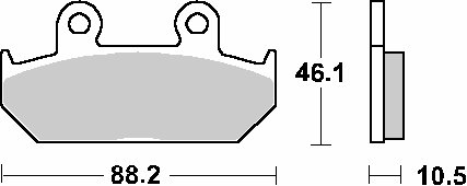 647HF SBS brakepads ceramic