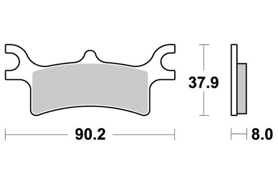 787ATS SBS brakepads sintered atv