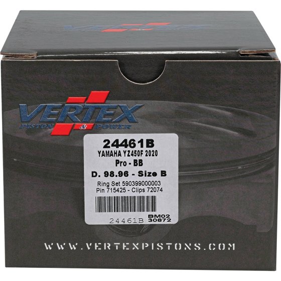 24461 Vertex forged big bore piston kit