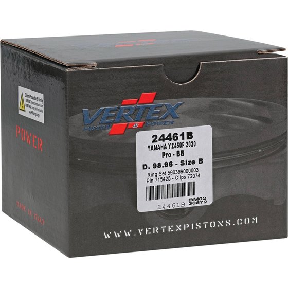 24461 Vertex forged big bore piston kit