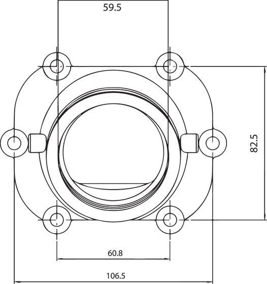 104608 KIMPEX carb flange