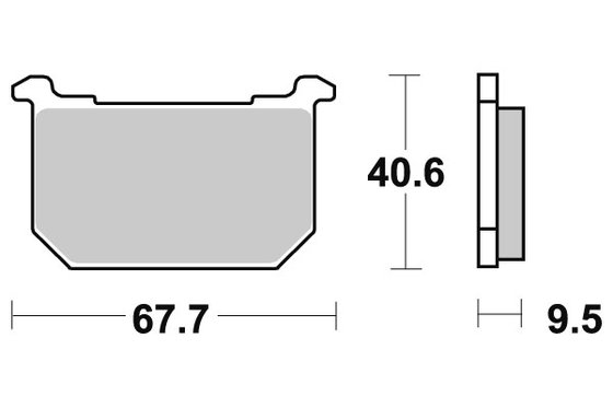 6565400 DOPPLER sbs brakepads ceramic