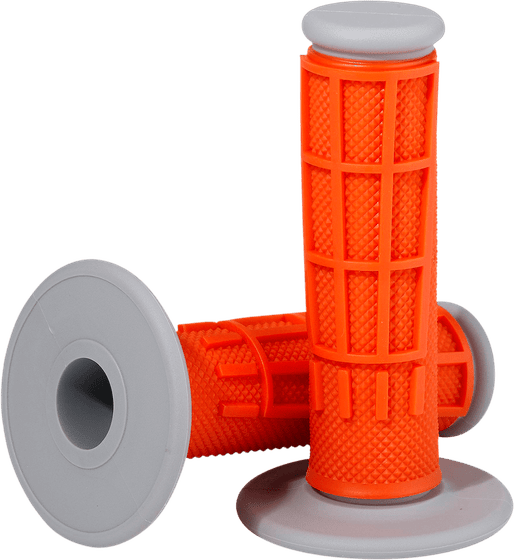 MOOSE RACING orange half waffle compound grips