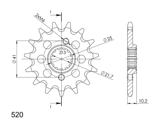 20509-15 Supersprox supersprox front sprocket 308.15