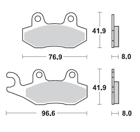 M091921 MOTO-MASTER brake pads