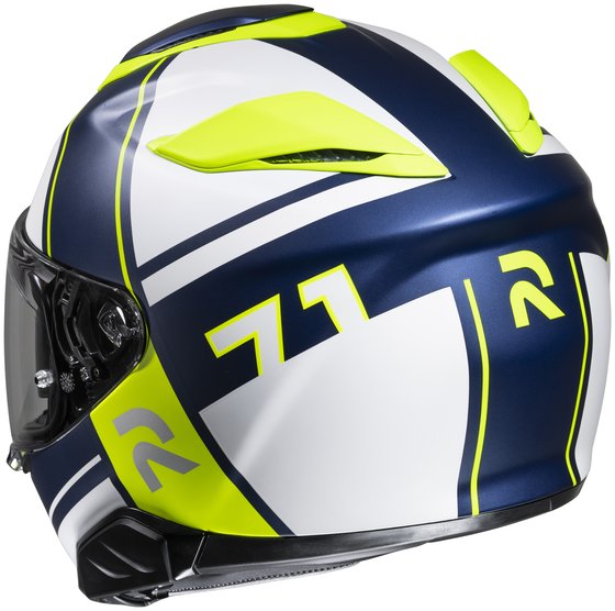 HJC helmet rpha 71 zecha blue/white/fluo yellow mc3hsf