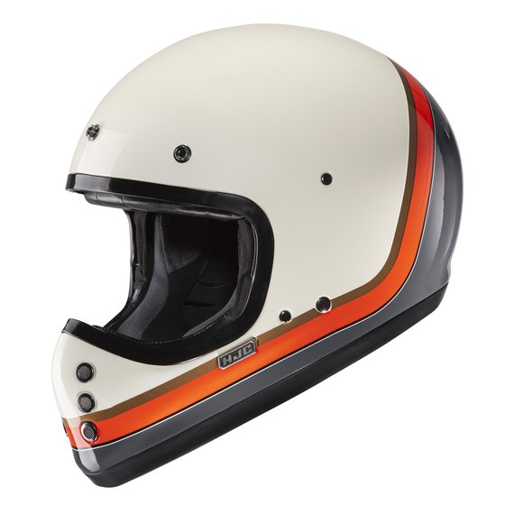 HJC helmet v60 scoby white/orange/grey mc7