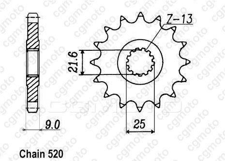 KK072 REGINA regina 520 z-ring replacement chain kit with sprockets