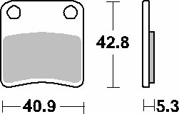 879HF SBS brakepads ceramic