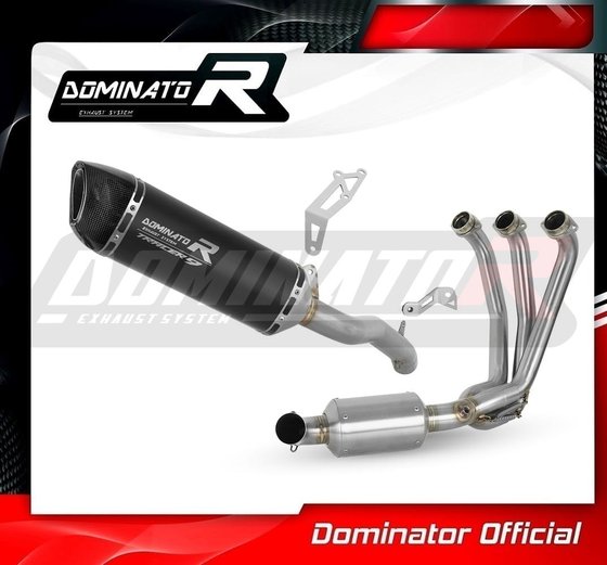 YA144DFBLEX-S Dominator full exhaust system silencer hp6 black ex