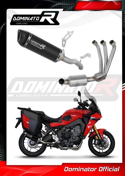 YA144DFBLEX-S Dominator full exhaust system silencer hp6 black ex