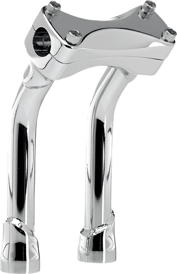 BILTWELL chrome oversized murdock pullback risers (8")