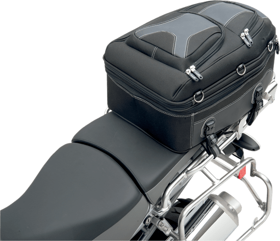 SADDLEMEN seat and rack bag for adventure motorcycles