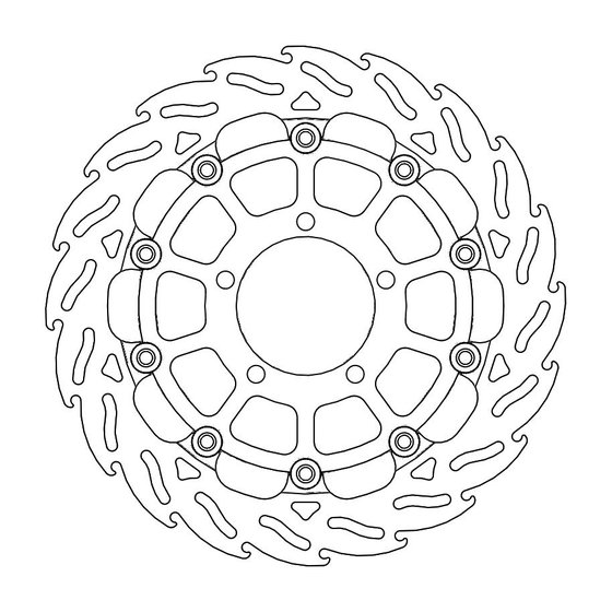 235-112176 MOTO-MASTER moto-master racing flame brakedisc front right triumph: daytona 675 abs