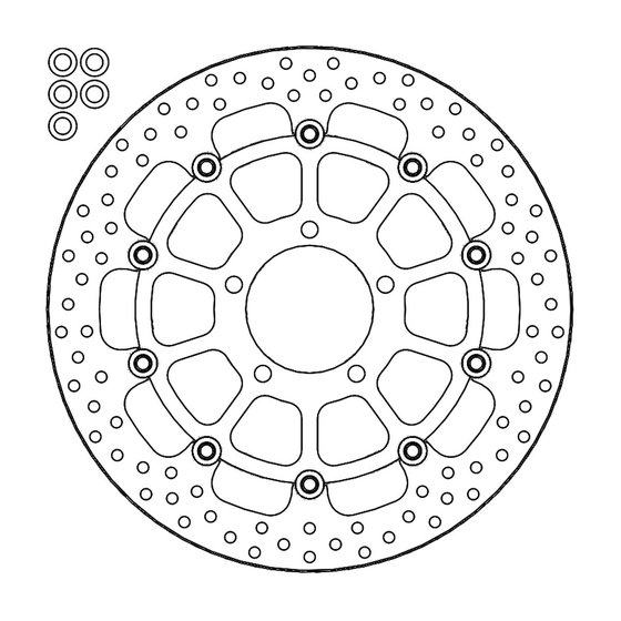 235-112260 MOTO-MASTER moto-master halo brakedisc front kawasaki: zx-10