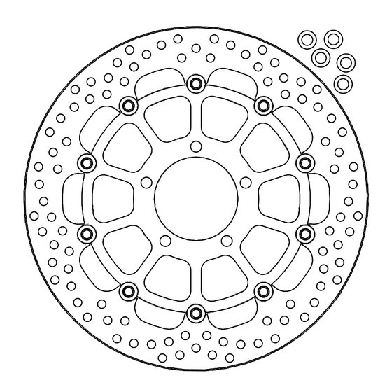 235-112260 MOTO-MASTER moto-master halo brakedisc front kawasaki: zx-10