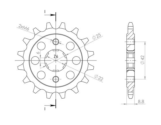 20401-16 Supersprox supersprox / jt front sprocket 276.16