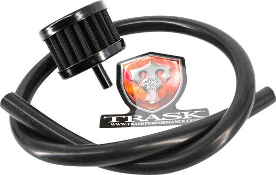 TM-2041BK TRASK vented transmission cover in black for m8 engines