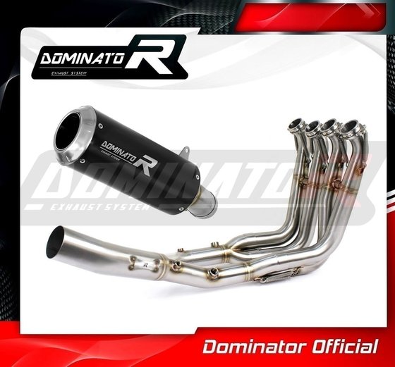 BM105DCBL-S Dominator full exhaust system silencer gp black