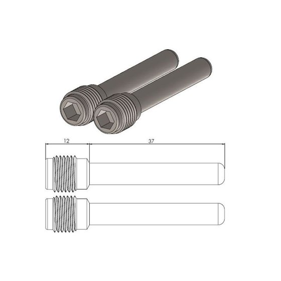 213040 MOTO-MASTER brake pad pin replacement