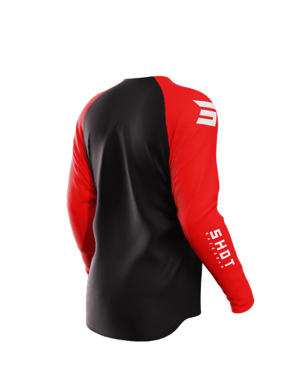 SHOT jersey raw escape red