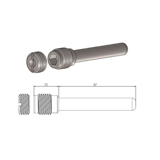 213048 MOTO-MASTER brake pad pin replacement