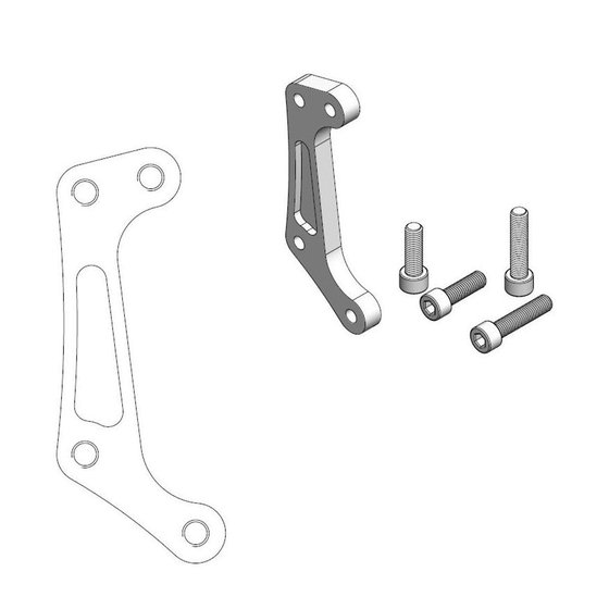 211099 MOTO-MASTER brake caliper relocation bracket