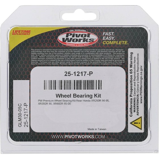 25-1217 All Balls wheel bearing kit rear