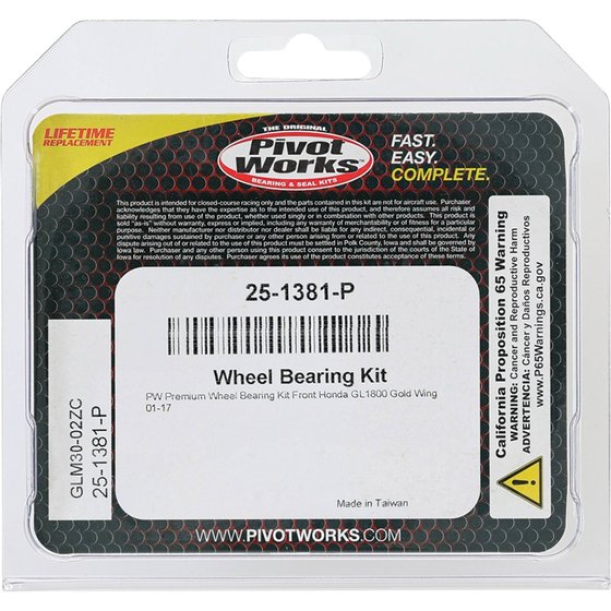 25-1381 All Balls wheel bearing kit front