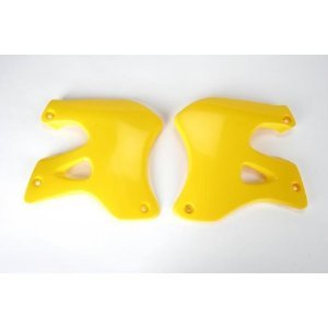 SU02958#101 UFO yellow radiator covers for suzuki rm125/250 (1996-1998)