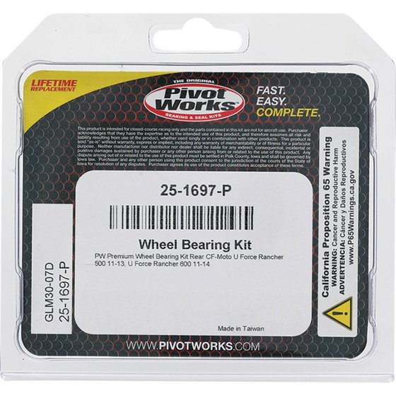 25-1697 All Balls wheel bearing kit rear