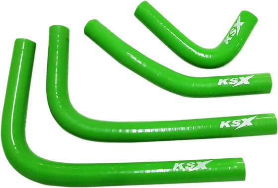 WM102G KSX green radiator hose kit for kawasaki kxf250 (2017 and newer)