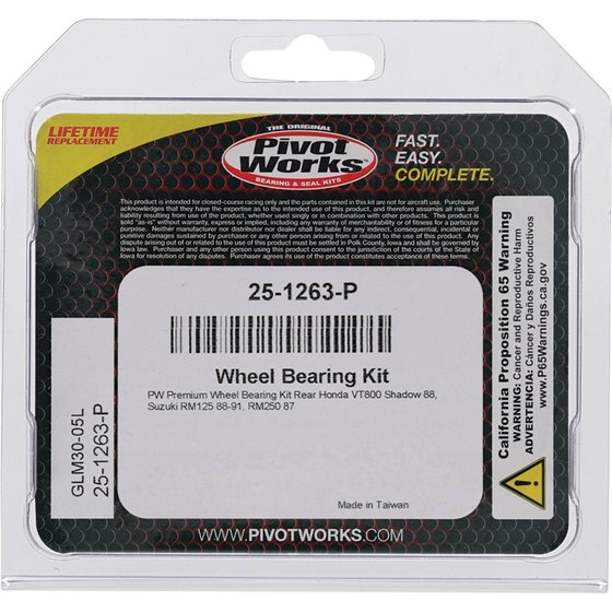 25-1263 All Balls wheel bearing kit rear