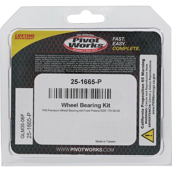 25-1665 All Balls wheel bearing kit front