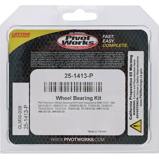 25-1413 All Balls wheel bearing kit front