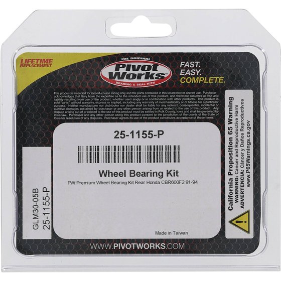 25-1155 All Balls wheel bearing kit rear