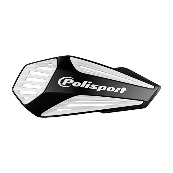 8308400001 POLISPORT mx air handguards in black/white