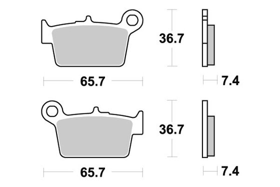 6551990 DOPPLER sbs brakepads ceramic (861hf)