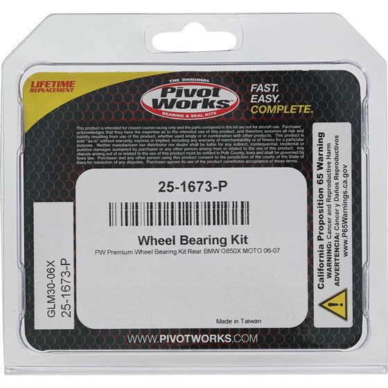 25-1673 All Balls wheel bearing kit rear