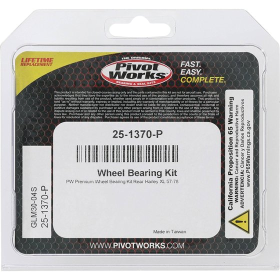 25-1370 All Balls wheel bearing kit rear