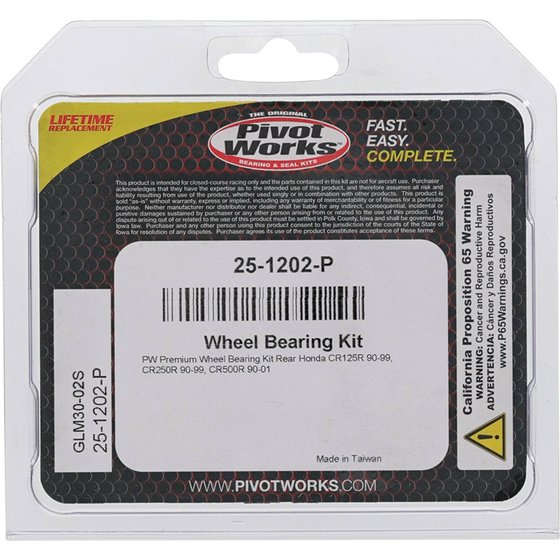 25-1202 All Balls wheel bearing kit rear