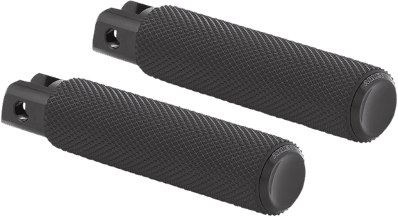 07-943 ARLEN NESS knurled passenger footpeg with foldable design in black