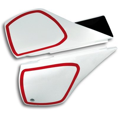 ME08064#W UFO white side panels for yamaha tt600 (1984-1992)